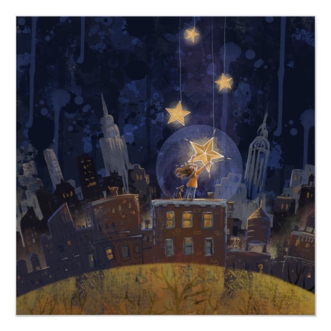 Pôster Estrelas de Pancadas Brilhantes (Frente)