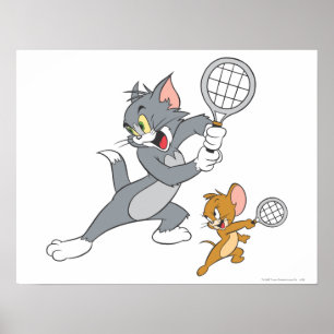 Pôster Estrelas de tênis 1 de Tom e de Jerry