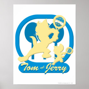 Pôster Estrelas de tênis 3 de Tom e de Jerry