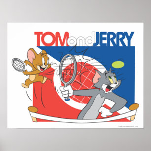 Pôster Estrelas de tênis 4 de Tom e de Jerry