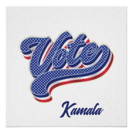 Pôster Estrelas de Voto e Stripes - Eleições