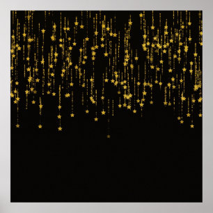 Poster Estrelas douradas
