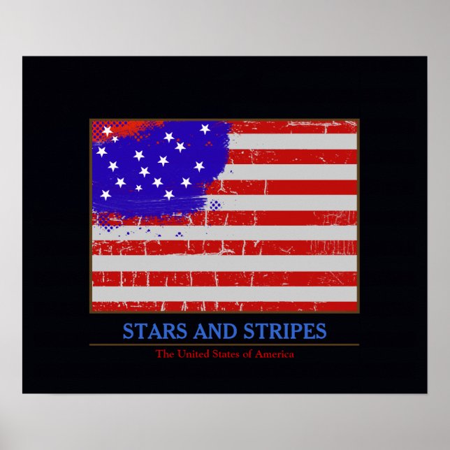 Pôster Estrelas e listras americanas para sempre (Frente)