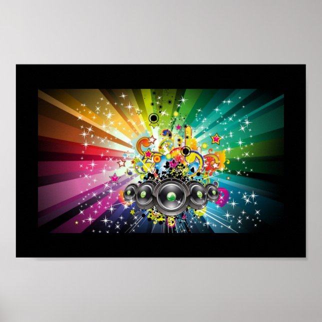 Poster Estrelas e Listras, Pop de Música (Frente)