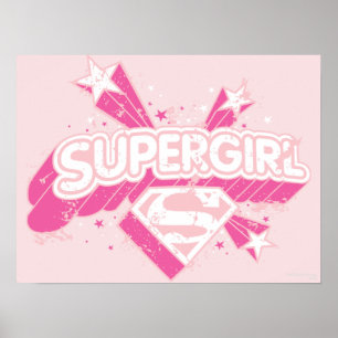 Pôster Estrelas e logotipo da Supergirl