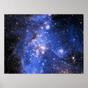 Poster Estrelas Embrionárias Azul de Queda