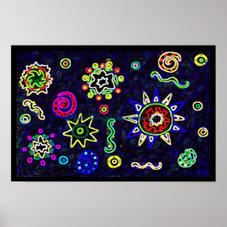 Pôster Estrelas excelentes no Céu