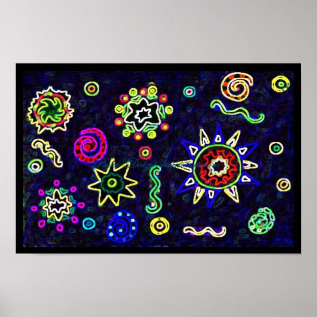 Pôster Estrelas excelentes no Céu (Frente)