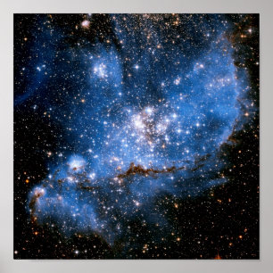 Pôster Estrelas infantis da nebulosa NGC 346 - foto do