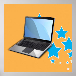 Pôster Estrelas, Laptop