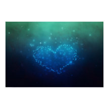 Estrelas Noturnas em Forma de Coração