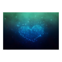 Estrelas Noturnas em Forma de Coração