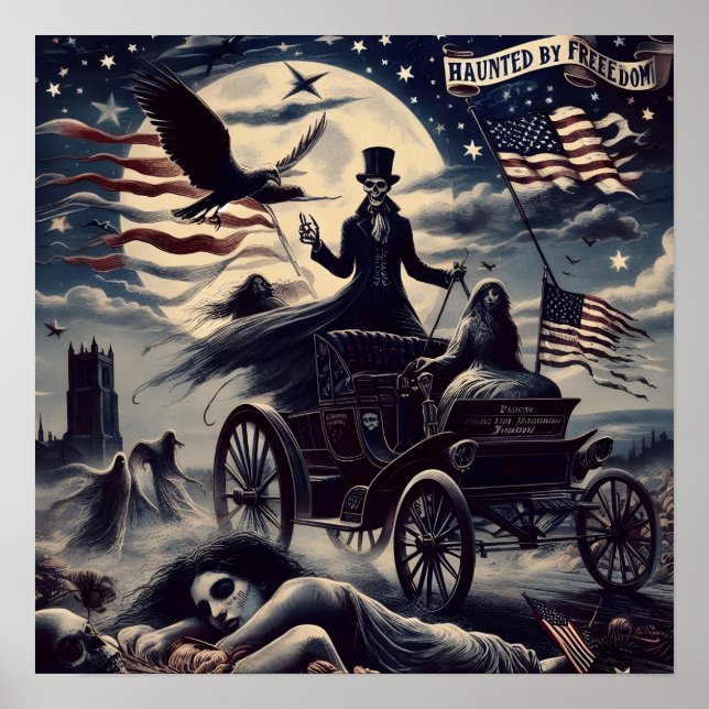 Poster Estrelas, Stripes e Liberdade Assombrada (Frente)