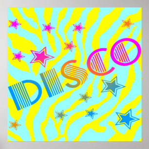 Poster Estrelas Vintage Disco Corey Tiger 80s