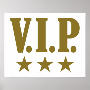 Pôster estrelas VIP