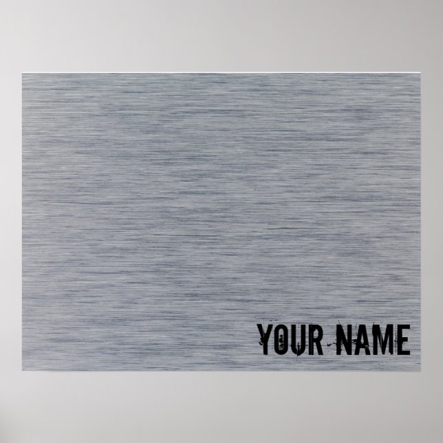 Poster Estrutura de metal com escovas de alumínio (Frente)