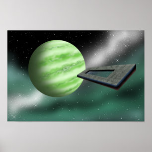 Poster Estrutura desconhecida se aproximando de um planet