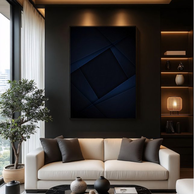 Poster Estrutura Noturna Azul (Criador carregado)
