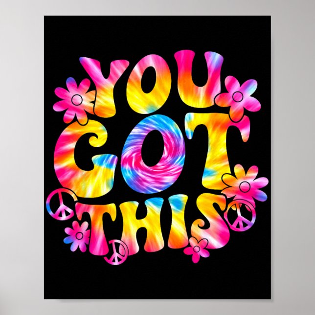 Poster Estudante De Camiseta De Testes De Dia Que Você Te (Frente)