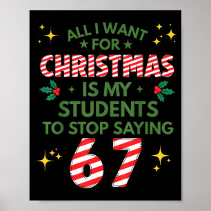 Poster Estudantes Dizendo 6-7 67 Seis Sete Professor Dive