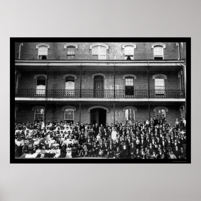 Pôster Estudantes no Berea College em Berea, KY 1899 (Frente)