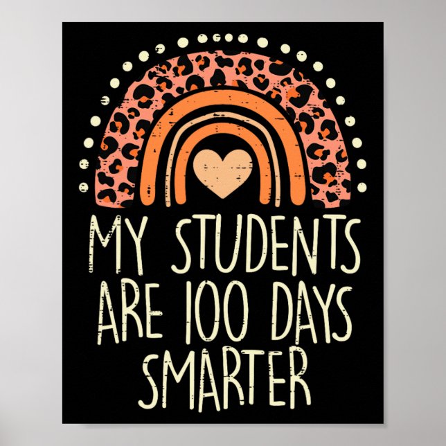 Poster Estudantes São 100 Dias Mais Inteligentes Do 100º  (Frente)