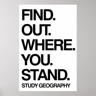 Poster Estudar Geografia