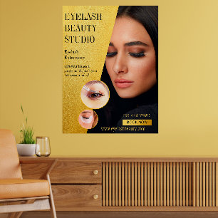 Poster Estúdio de Extensões de Cílios Personalizadas Tama