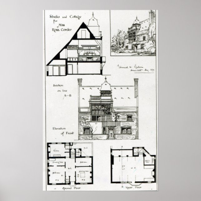 Pôster Estúdio e Algodão para Miss Rosa Corder (Frente)