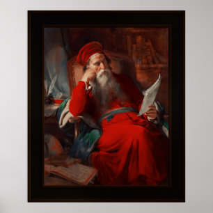 Poster Estudioso de Friedrich von Amerling