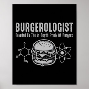 Poster Estudo Burgerologista De Churrasco Engraçado Para 