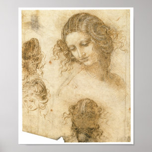 Pôster Estudo da Mulher para a Pintada Perdida Leda, da V
