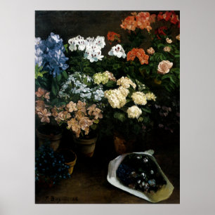 Poster Estudo das flores por Frederic Bazille