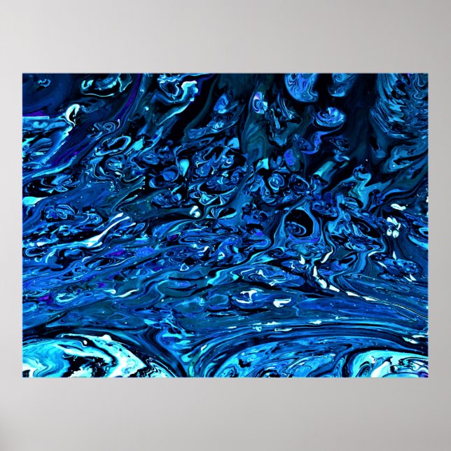 Poster Estudo de Cor Abstrata 130, (Frente)