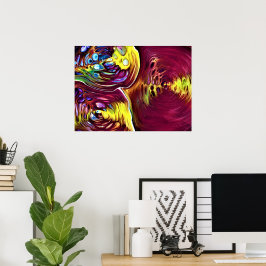 Poster Estudo de Cor Abstrata 145,