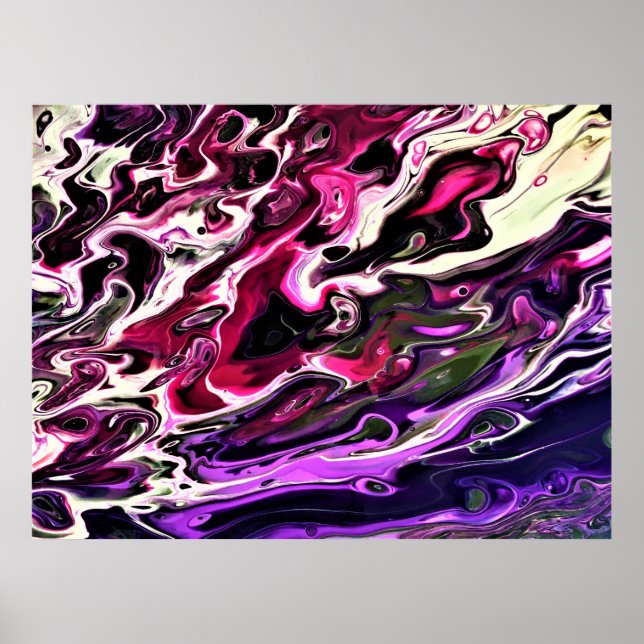 Poster Estudo de Cor Abstrata 200, (Frente)