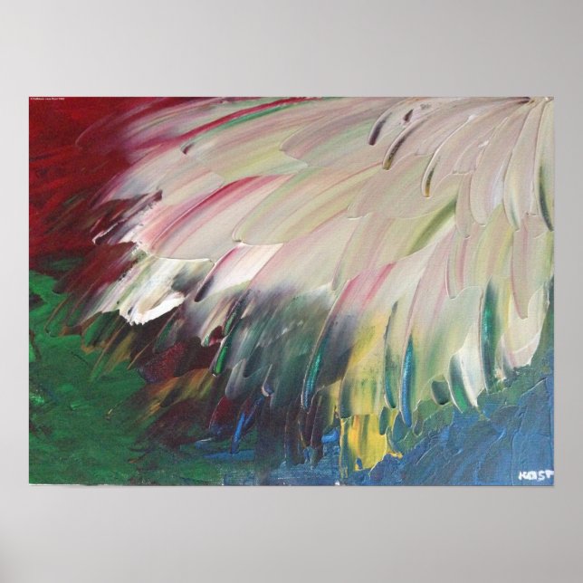 Poster Estudo de cor abstrato 1, (Frente)