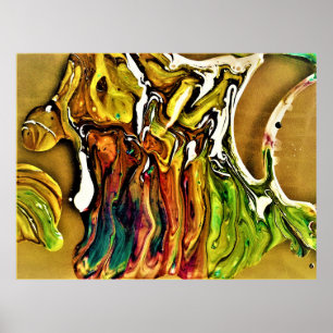 Poster Estudo de cor abstrato 10,