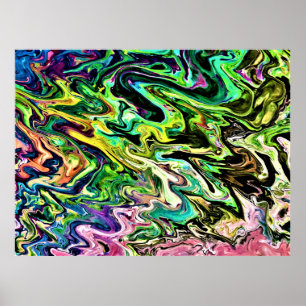 Poster Estudo de cor abstrato 106,
