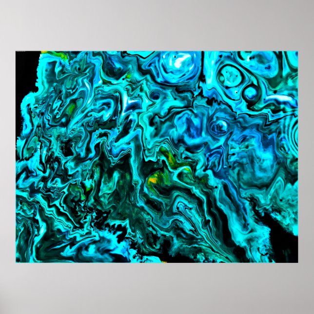 Poster Estudo de cor abstrato 117, (Frente)