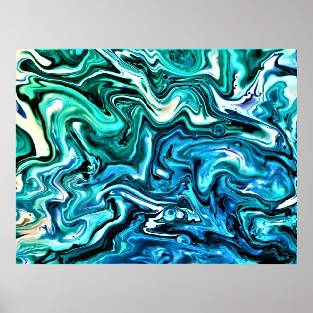 Poster Estudo de cor abstrato 123, (Frente)