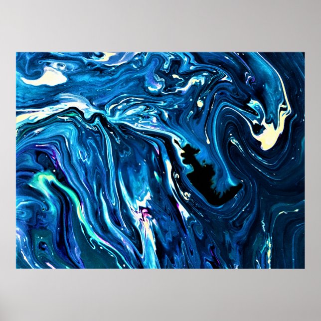 Poster Estudo de cor abstrato 126, (Frente)