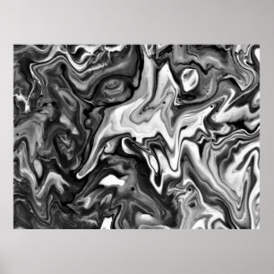 Poster Estudo de cor abstrato 132/Noir,