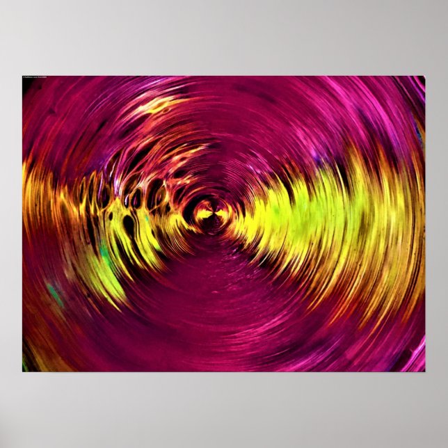 Poster Estudo de cor abstrato 142, (Frente)