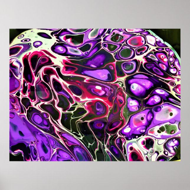 Poster Estudo de cor abstrato 188, (Frente)