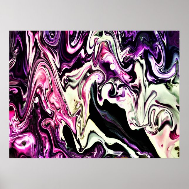 Poster Estudo de cor abstrato 213, (Frente)