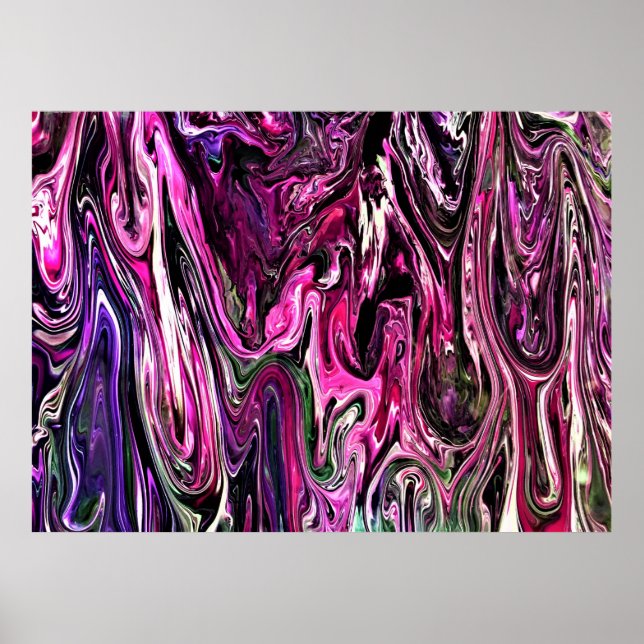 Poster Estudo de cor abstrato 214, (Frente)