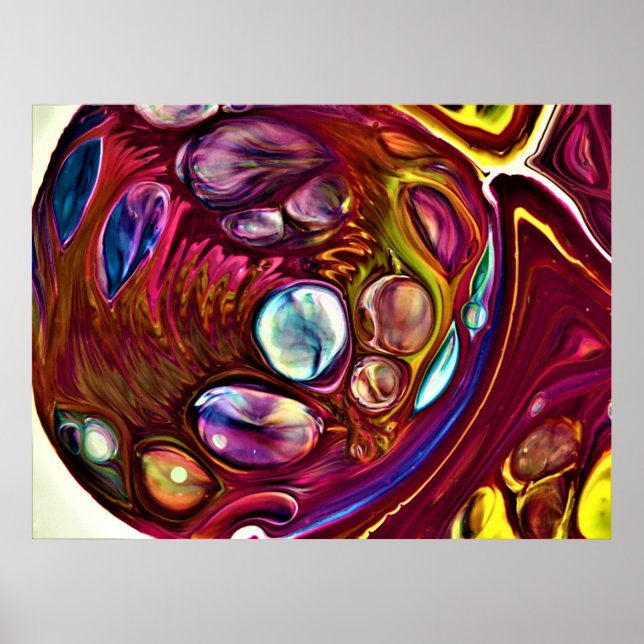 Poster Estudo de cor abstrato 224, (Frente)