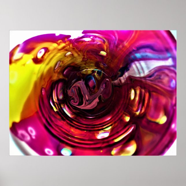 Poster Estudo de cor abstrato 229, (Frente)