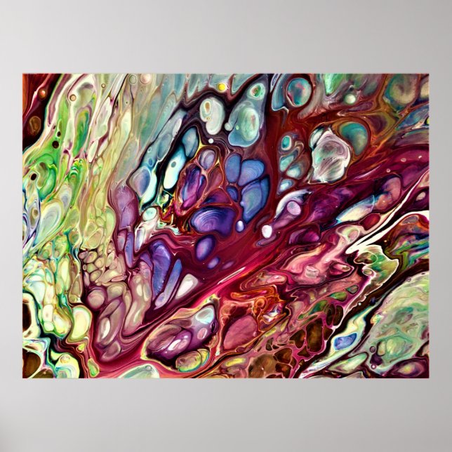 Poster Estudo de cor abstrato 231, (Frente)